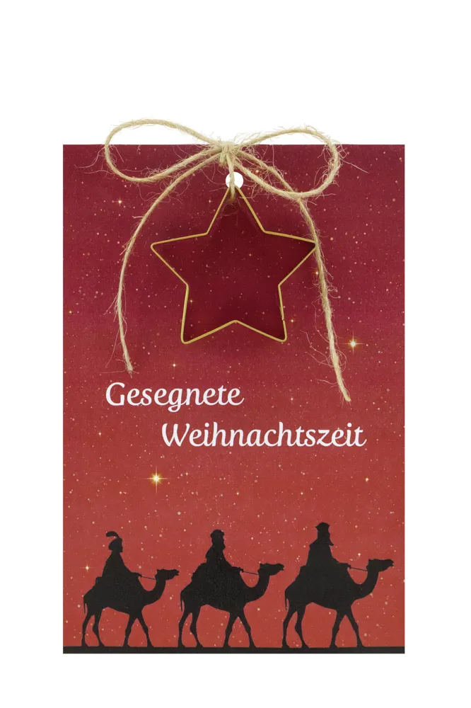 Ausstecher Stern mit Karte