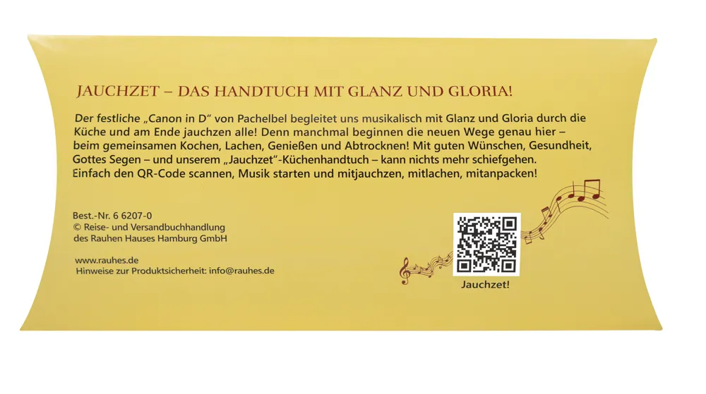 Geschirrhandtuch Jauchzet! mit Geschenkverpackung