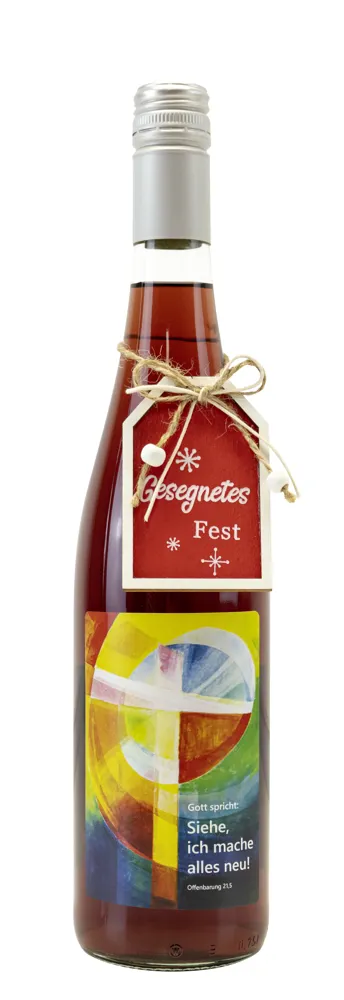 Holz-Geschenkanhänger "Gesegnetes Fest"