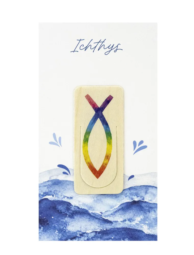 Holz-Lesezeichen Ichthys