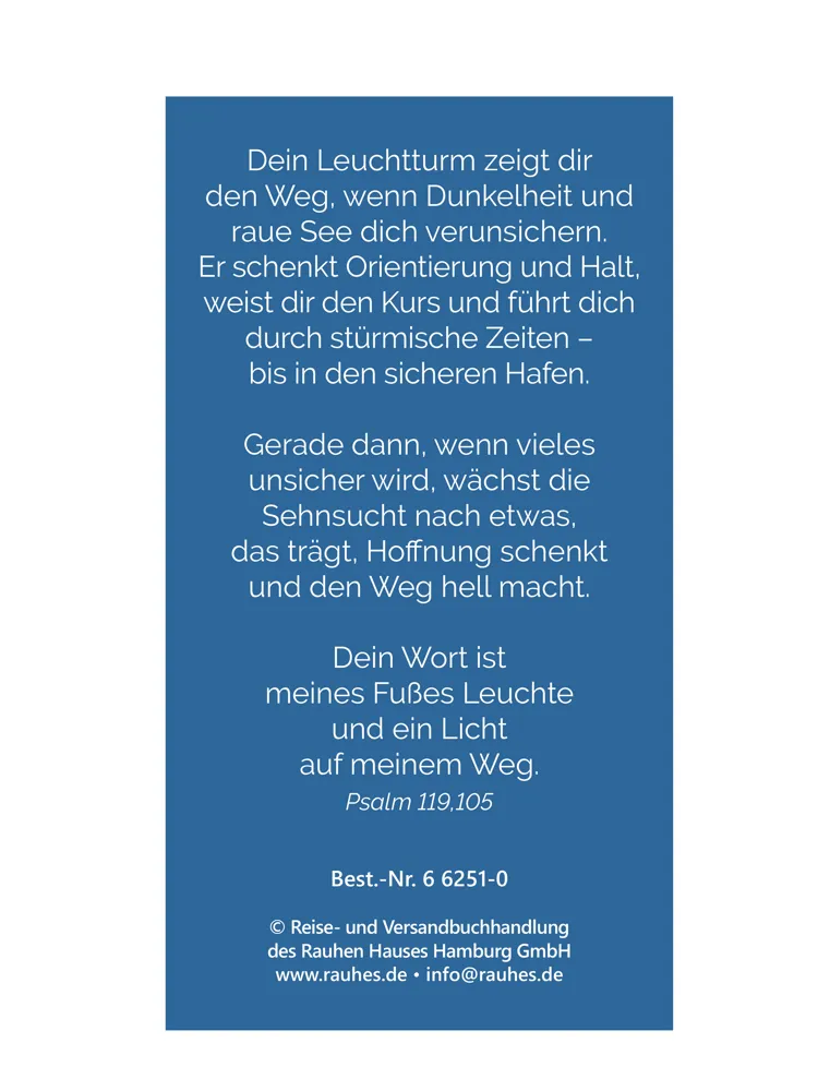 Holz-Lesezeichen Leuchtturm