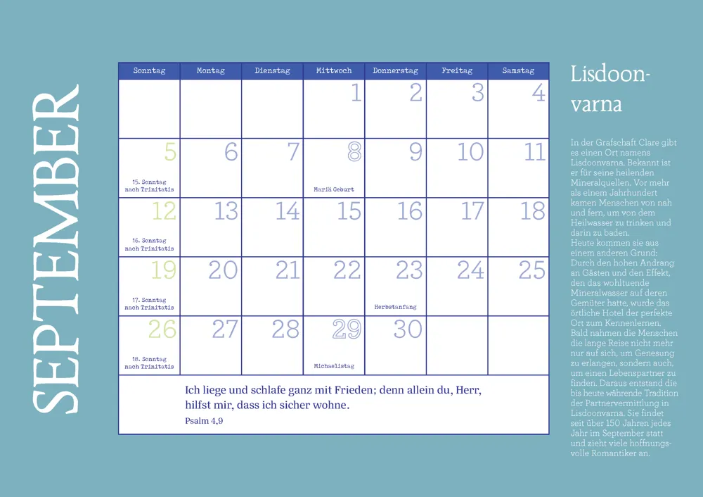 Irische Segenswünsche 2027