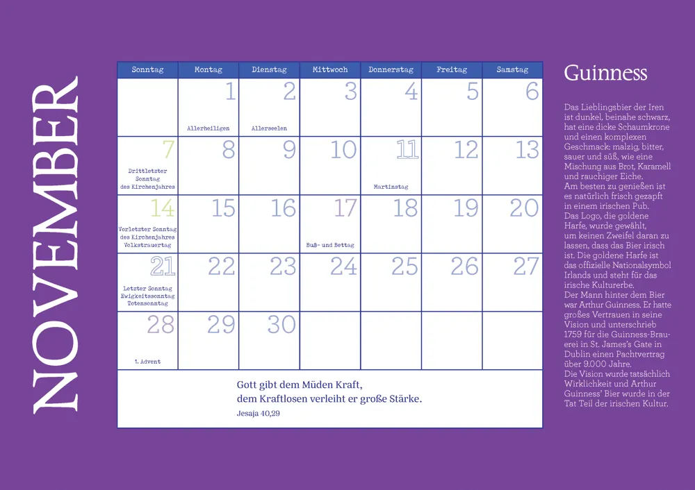 Irische Segenswünsche 2027