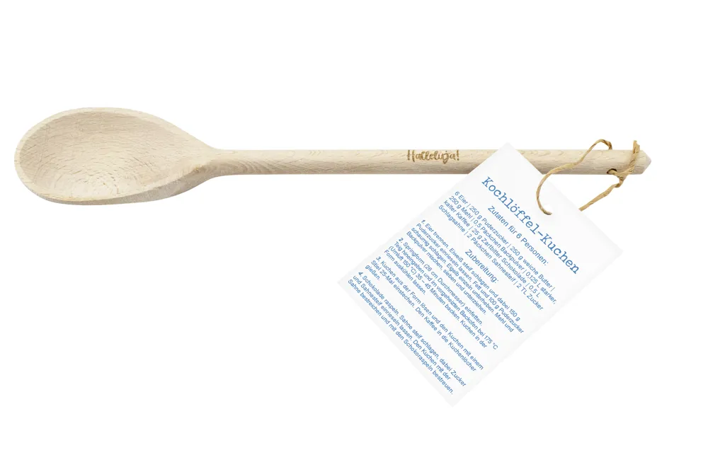 Kochlöffel Halleluja mit Rezeptkarte