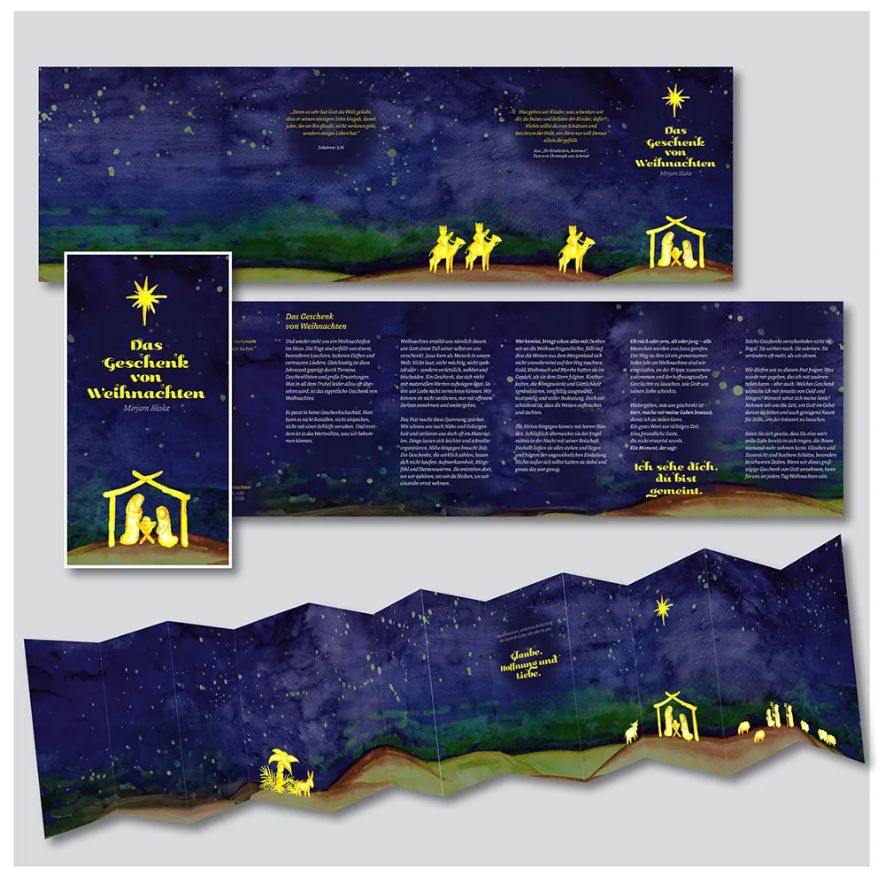 Leporello Das Geschenk von Weihnachten