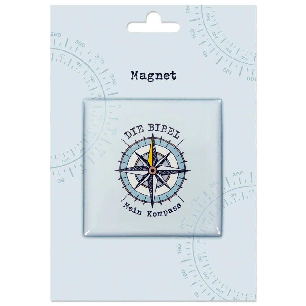 Magnet auf Karte Kompass