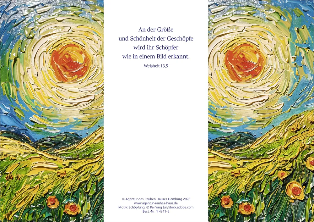 PC-Karte Kunst Motiv: Schöpfung (10 St.)