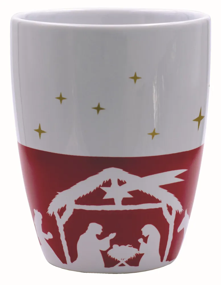 Porzellanbecher Krippe in Geschenkbox