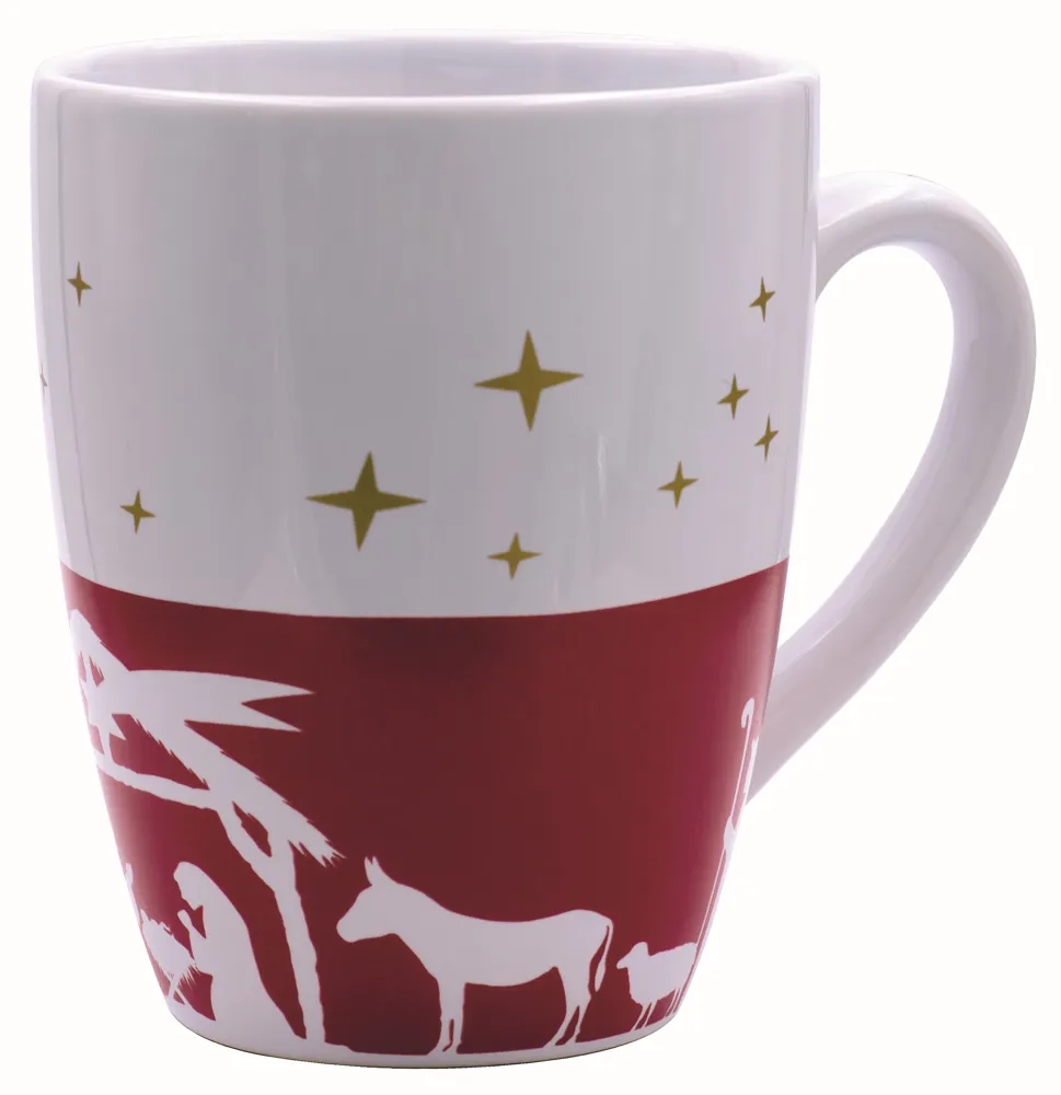 Porzellanbecher Krippe in Geschenkbox