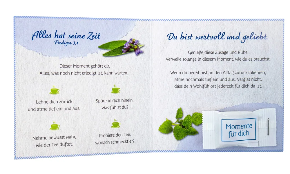 Teekarte Momente für Dich