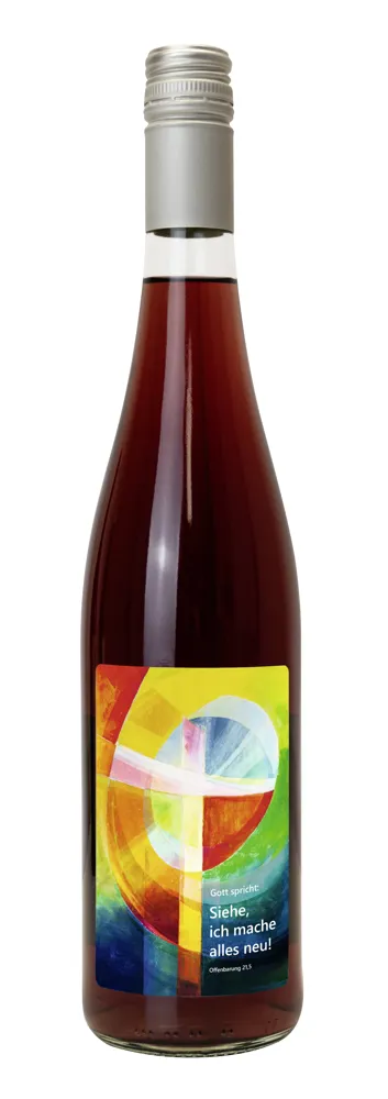 Traubensaft rot Bio mit Etikett Jahreslosung 2026 (9,20 EUR/Liter)