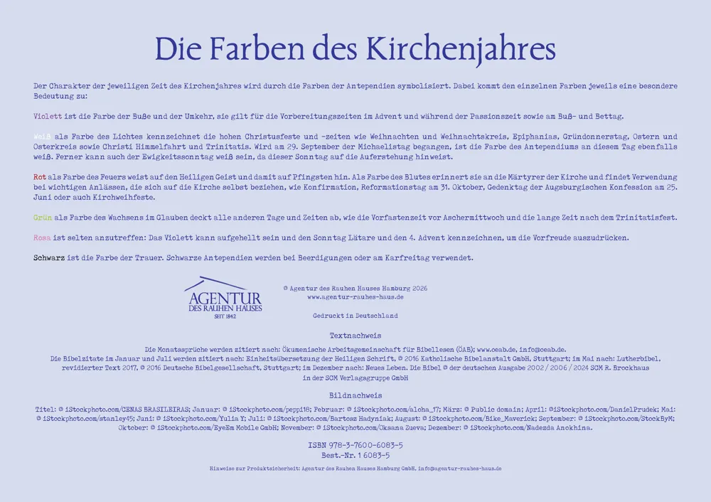 Viele Farben hat das Jahr 2027