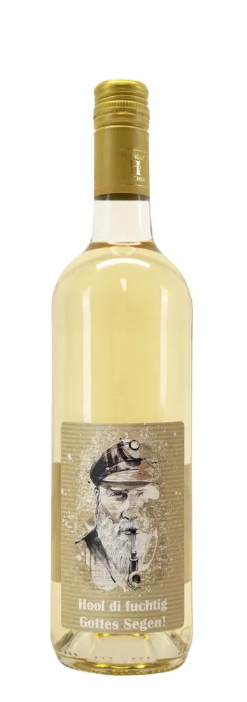 Weißwein mit Etikett Hool di fuchtig (10,53 EUR/Liter)