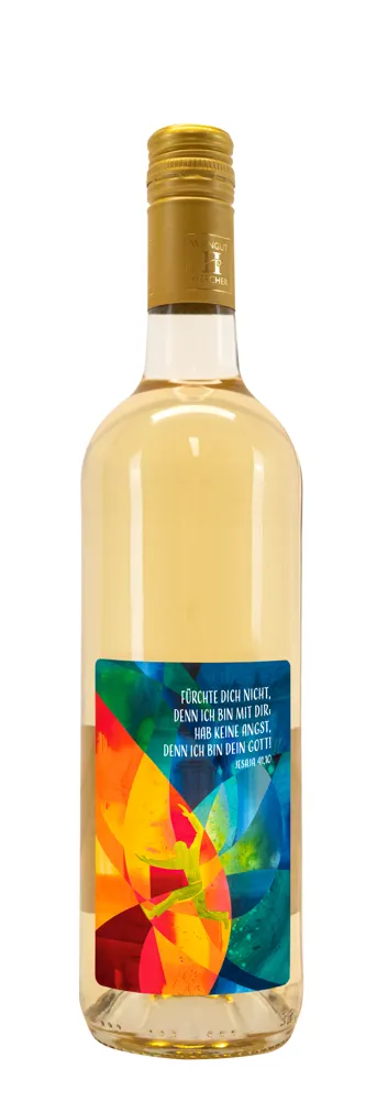 Weißwein mit Etikett Jahreslosung 2027 (10,53 EUR/Liter)