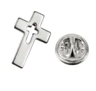 Anstecker Kreuz, silberfarben