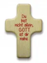 Handschmeichler "Kreuz" mit Text: "Du bist nicht allein ..."