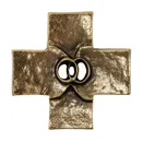 Kreuz Trauringe - Bronze