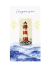 Holz-Lesezeichen Leuchtturm