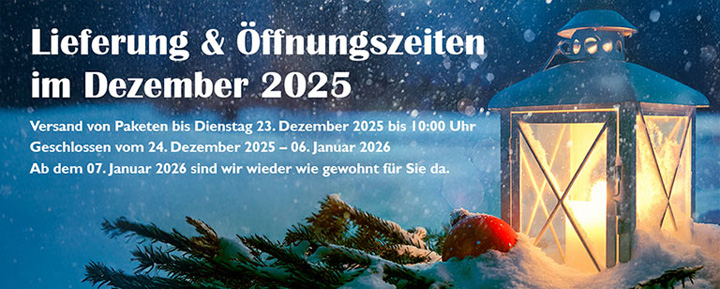 Unsere Öffnungszeiten im Dezember